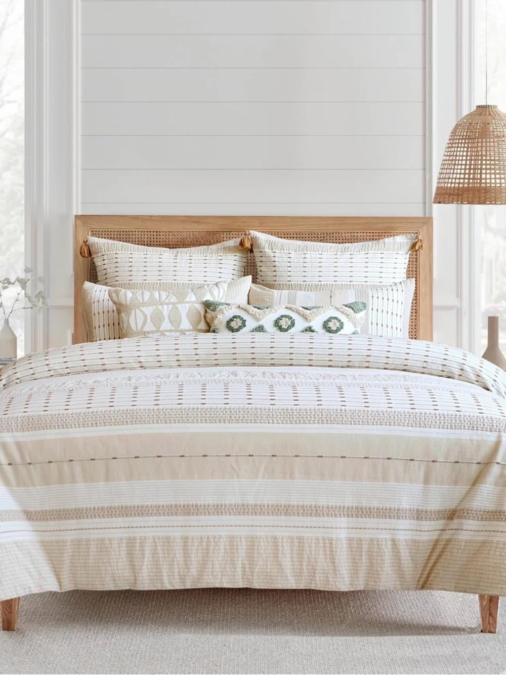 Levtex Home - Pickford Beige Comforter Set - Full/Queen